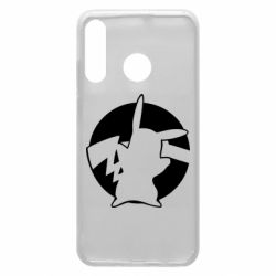 Чехол для Huawei P30 Lite Pikachu silhouette - PrintSalon