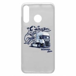 Чехол для Huawei P30 Lite Scania watercolor art - PrintSalon