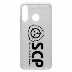 Чохол для Huawei P30 Lite SCP logo text - PrintSalon