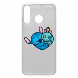 Чехол для Huawei P30 Lite Стич с куклой - PrintSalon