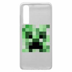 Чехол для Huawei P30 Minecraft minimalist Creeper - PrintSalon