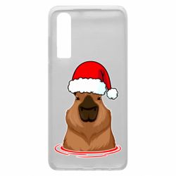 Чехол для Huawei P30 Новогодняя капибара - PrintSalon
