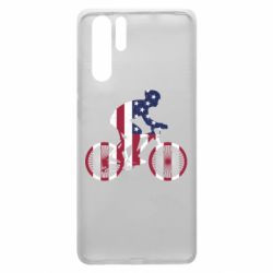Чехол для Huawei P30 Pro American cyclist - PrintSalon
