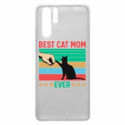 Чехол для Huawei P30 Pro Best cat mom ever - PrintSalon
