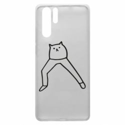 Чехол для Huawei P30 Pro Cat in pants - PrintSalon