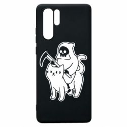 Чохол для Huawei P30 Pro Death and cat - PrintSalon