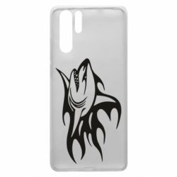 Чехол для Huawei P30 Pro Flaming shark-PrintSalon Чехол для Huawei P30 Pro Flaming shark