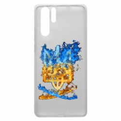 Чехол для Huawei P30 Pro Горящий гербу Украины - PrintSalon