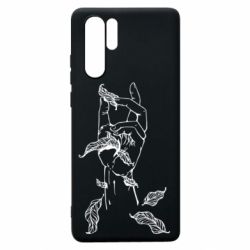 Чехол для Huawei P30 Pro Hand with leafs - PrintSalon