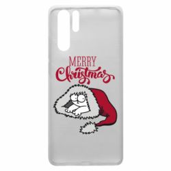 Чехол для Huawei P30 Pro Кот саймона рождество - PrintSalon