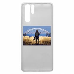 Чехол для Huawei P30 Pro Марка с Крымским мостом - PrintSalon