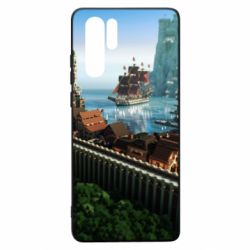 Чехол для Huawei P30 Pro Minecraft beautiful town - PrintSalon