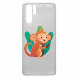 Чехол для Huawei P30 Pro Monkey. Fuck You - PrintSalon