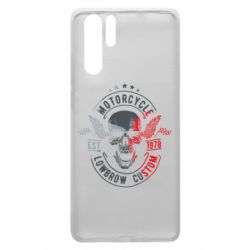 Чехол для Huawei P30 Pro Moto skull - PrintSalon