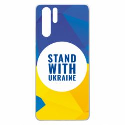 Чохол для Huawei P30 Pro Stand with UKRAINE geometric - PrintSalon