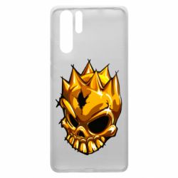 Чехол для Huawei P30 Pro Standoff - Gold Skull - PrintSalon