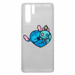 Чехол для Huawei P30 Pro Стич с куклой - PrintSalon