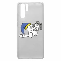 Чехол для Huawei P30 Pro Украинский кот саймона с подарком - PrintSalon