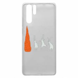 Чехол для Huawei P30 Pro Зайцы возле морковки - PrintSalon