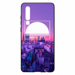 Чохол для Huawei P30 Sunset city - PrintSalon