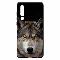 Чохол для Huawei P30 Wolf with yellow eyes - PrintSalon