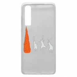 Чехол для Huawei P30 Зайцы возле морковки - PrintSalon