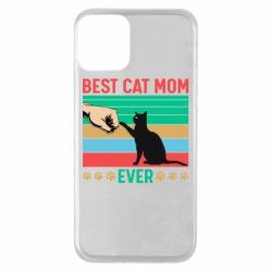 Чехол для iPhone 11 Best cat mom ever - PrintSalon