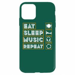 Чехол для iPhone 11 Eat sleep dj repeat.