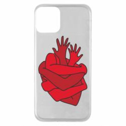 Чехол для iPhone 11 Heart out of hands - PrintSalon