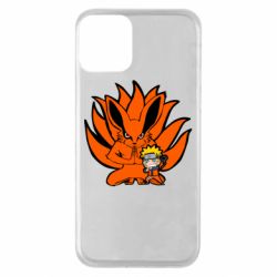 Чехол для iPhone 11 Kurama And Naruto - PrintSalon