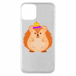 Чехол для iPhone 11 Little hedgehog in a hat - PrintSalon