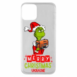 Чехол для iPhone 11 Merry Christmas Ukraine-Grinch and Generator