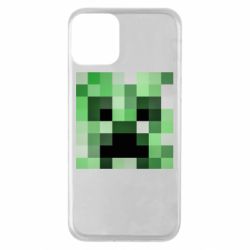 Чехол для iPhone 11 Minecraft minimalist Creeper - PrintSalon