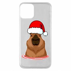 Чехол для iPhone 11 Новогодняя капибара