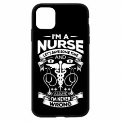 Чехол для iPhone 11 Nurse I'm Never Wrong - PrintSalon