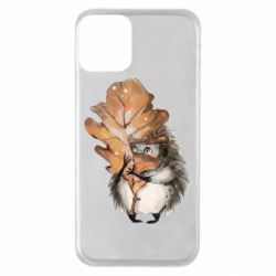 Чехол для iPhone 11 Осенний ежик - PrintSalon