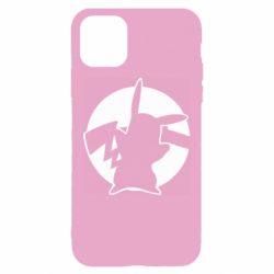 Чехол для iPhone 11 Pikachu silhouette - PrintSalon