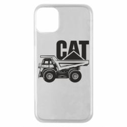 Чехол для iPhone 11 Pro CAT logo and truck - PrintSalon