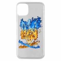 Чехол для iPhone 11 Pro Горящий гербу Украины - PrintSalon