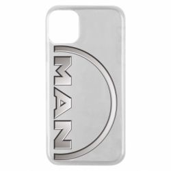 Чехол для iPhone 11 Pro Man metallic logo - PrintSalon
