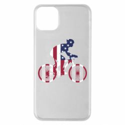 Чехол для iPhone 11 Pro Max American cyclist - PrintSalon
