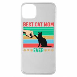 Чехол для iPhone 11 Pro Max Best cat mom ever - PrintSalon