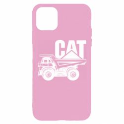 Чехол для iPhone 11 Pro Max CAT logo and truck - PrintSalon