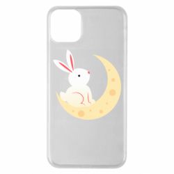 Чехол для iPhone 11 Pro Max Cute rabbit on the moon - PrintSalon