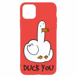 Чехол для iPhone 11 Pro Max Duck you - PrintSalon