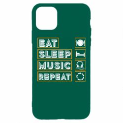 Чехол для iPhone 11 Pro Max Eat sleep dj repeat. - PrintSalon