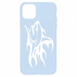 Чехол для iPhone 11 Pro Max Flaming shark - PrintSalon