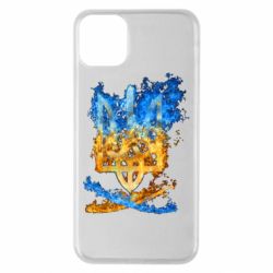 Чехол для iPhone 11 Pro Max Горящий гербу Украины