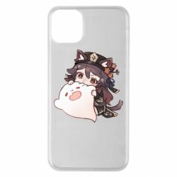 Чехол для iPhone 11 Pro Max Hu Tao cat - PrintSalon