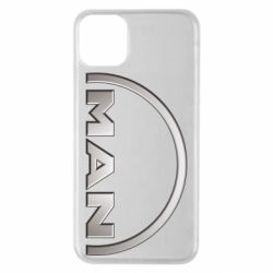 Чехол для iPhone 11 Pro Max Man metallic logo - PrintSalon